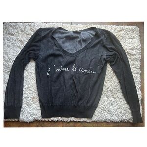 Agnes B. Black Women's Sweater - J’AIME LE CINEMA